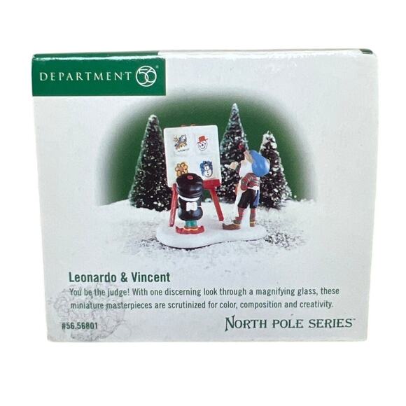 Department 56 North Pole Series Leonardo & Vincent Decoration - Picture 3 of 7